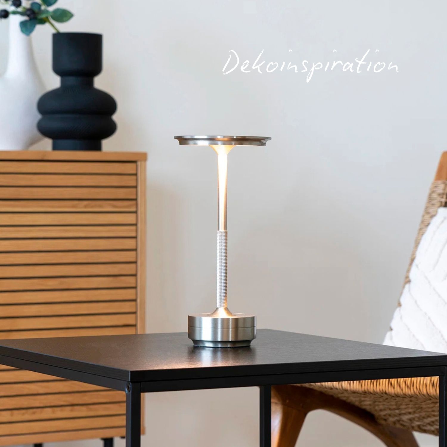 USB Tischlampe Lyneham - Silber