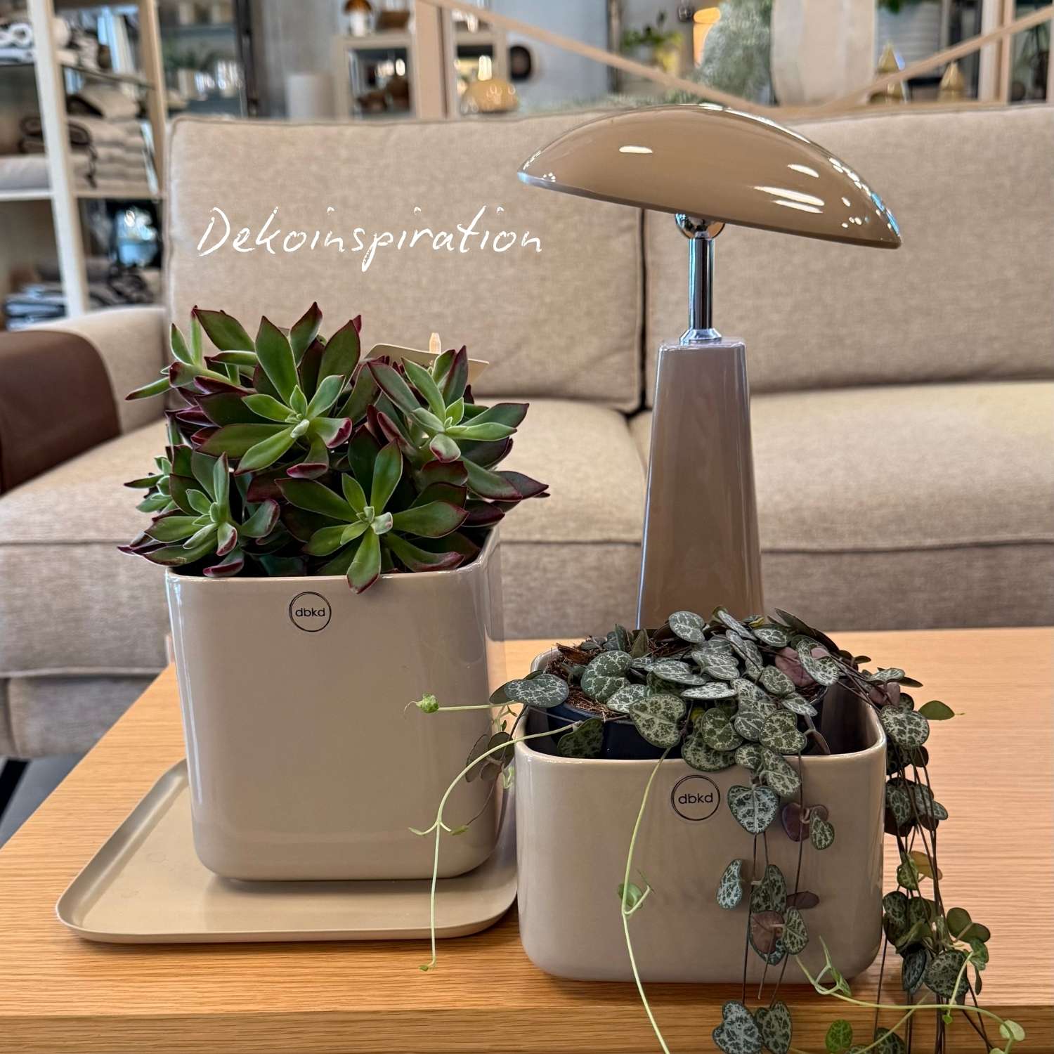 Tischlampe Square - Taupe