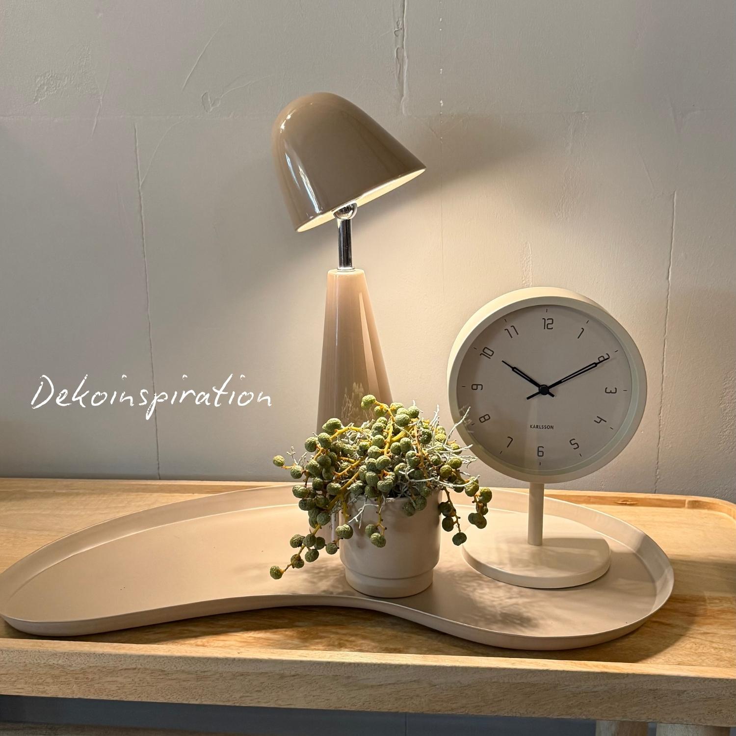 Tischlampe Estella - Taupe