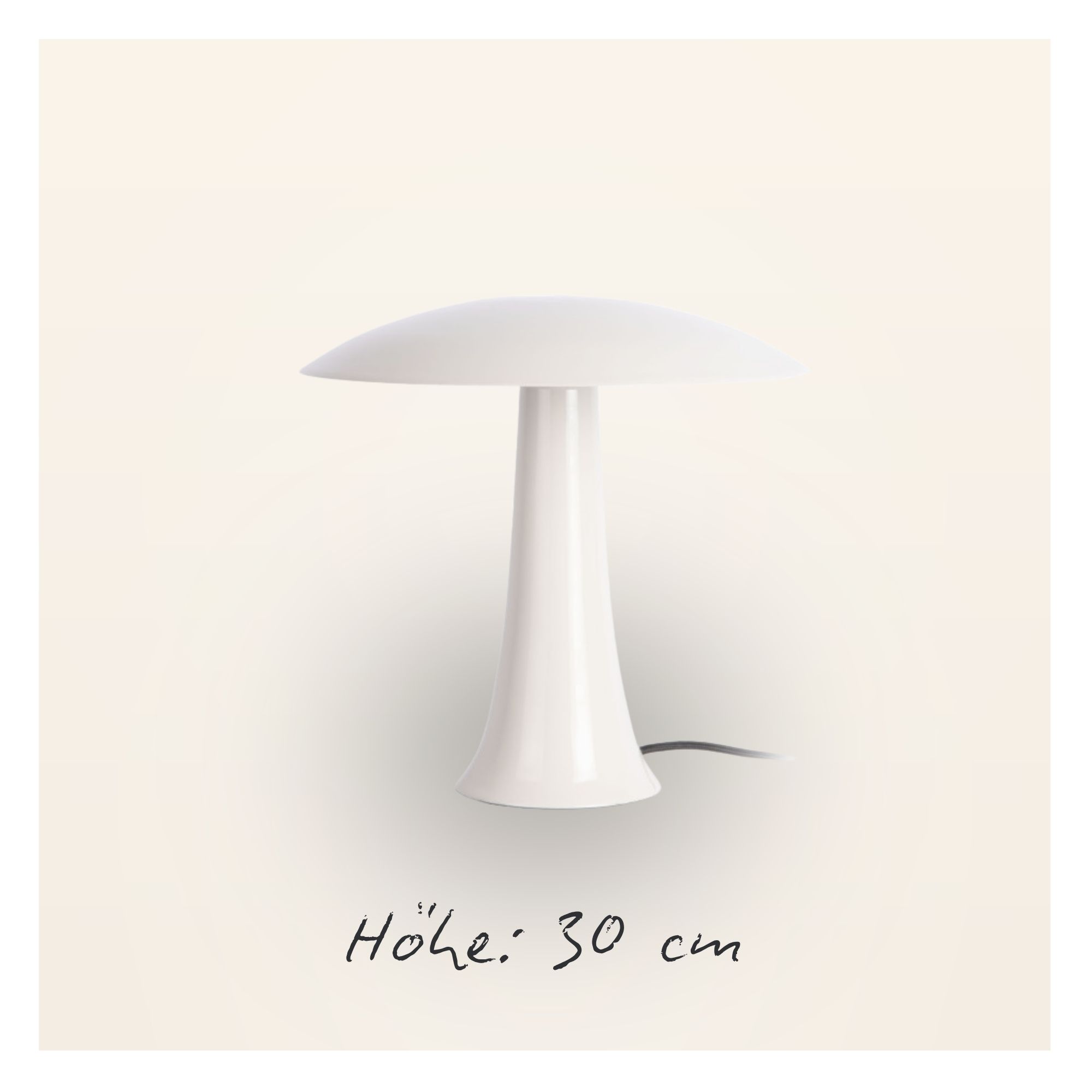Tischlampe Disc - Ivory