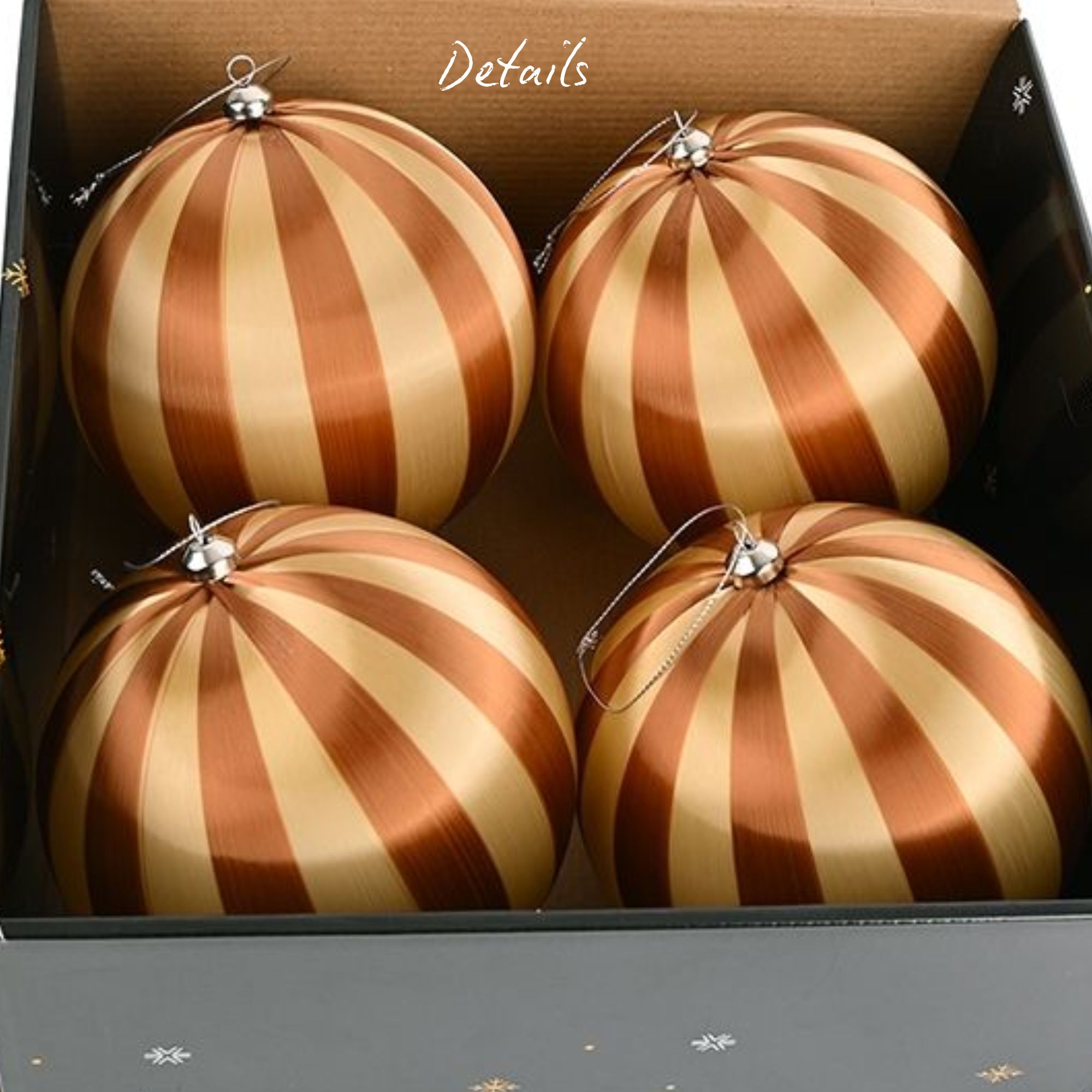 Weihnachtskugel Smilla - Braun & Beige