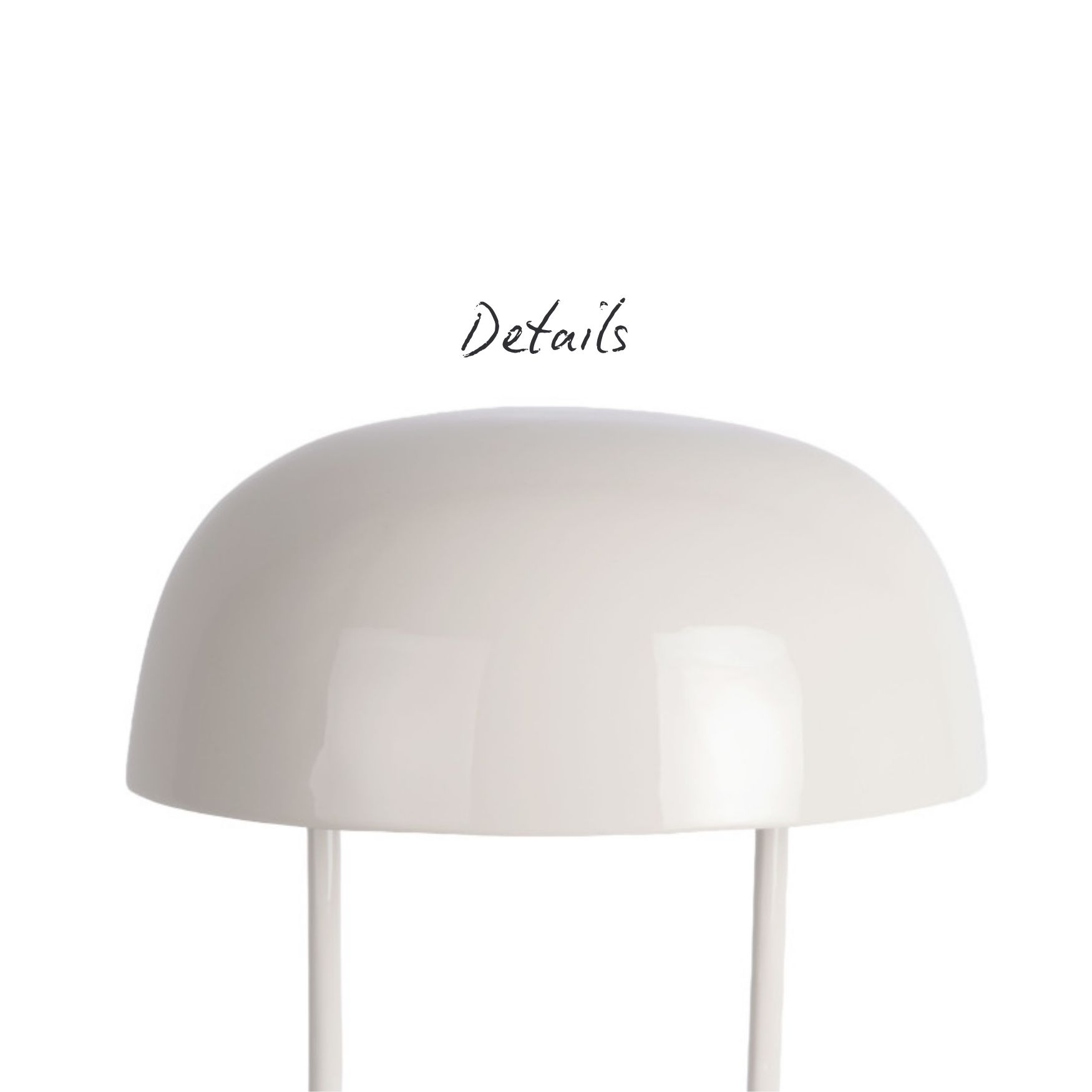 Tischlampe Ovoid - Ivory