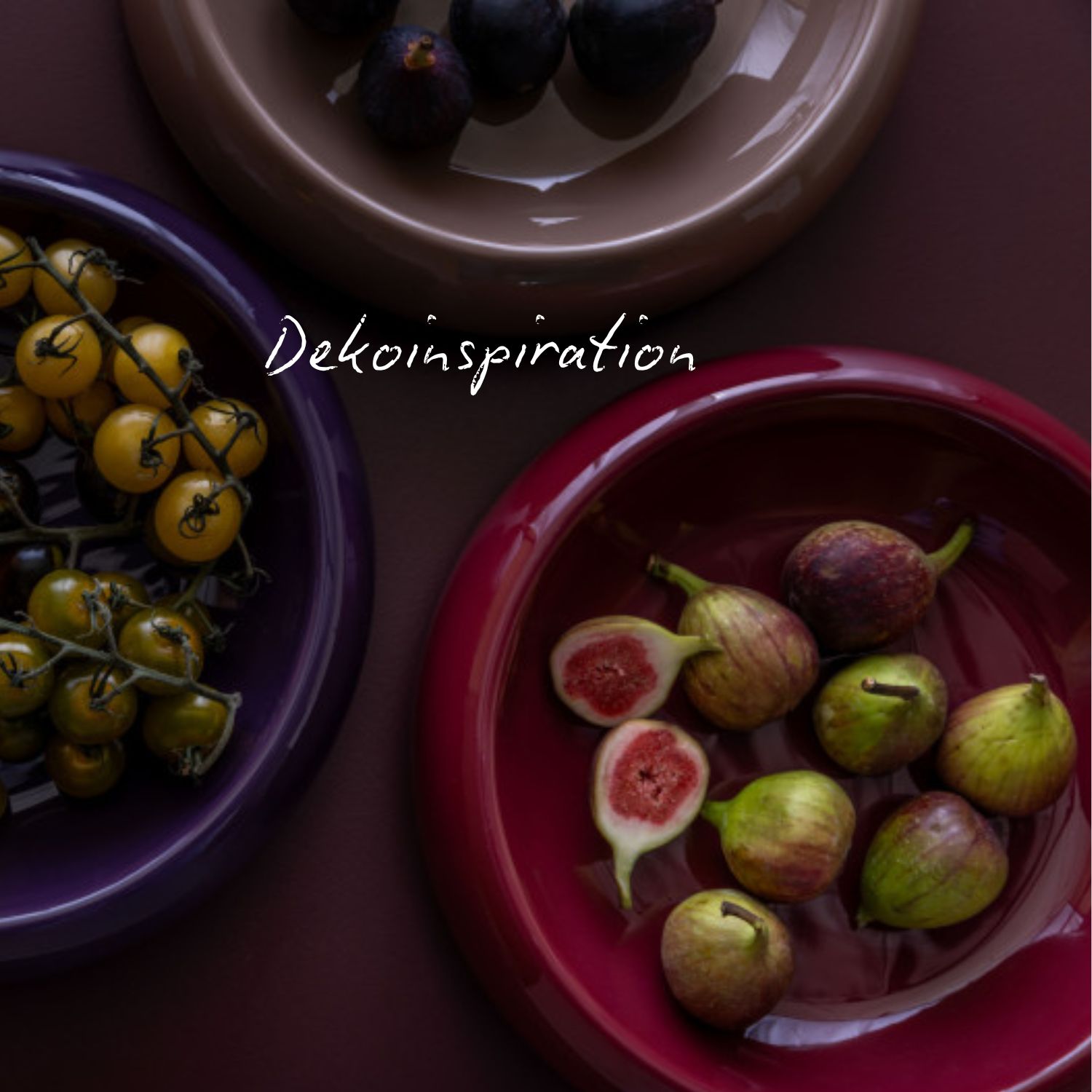 Dekoschale Runa - Burgundy Red