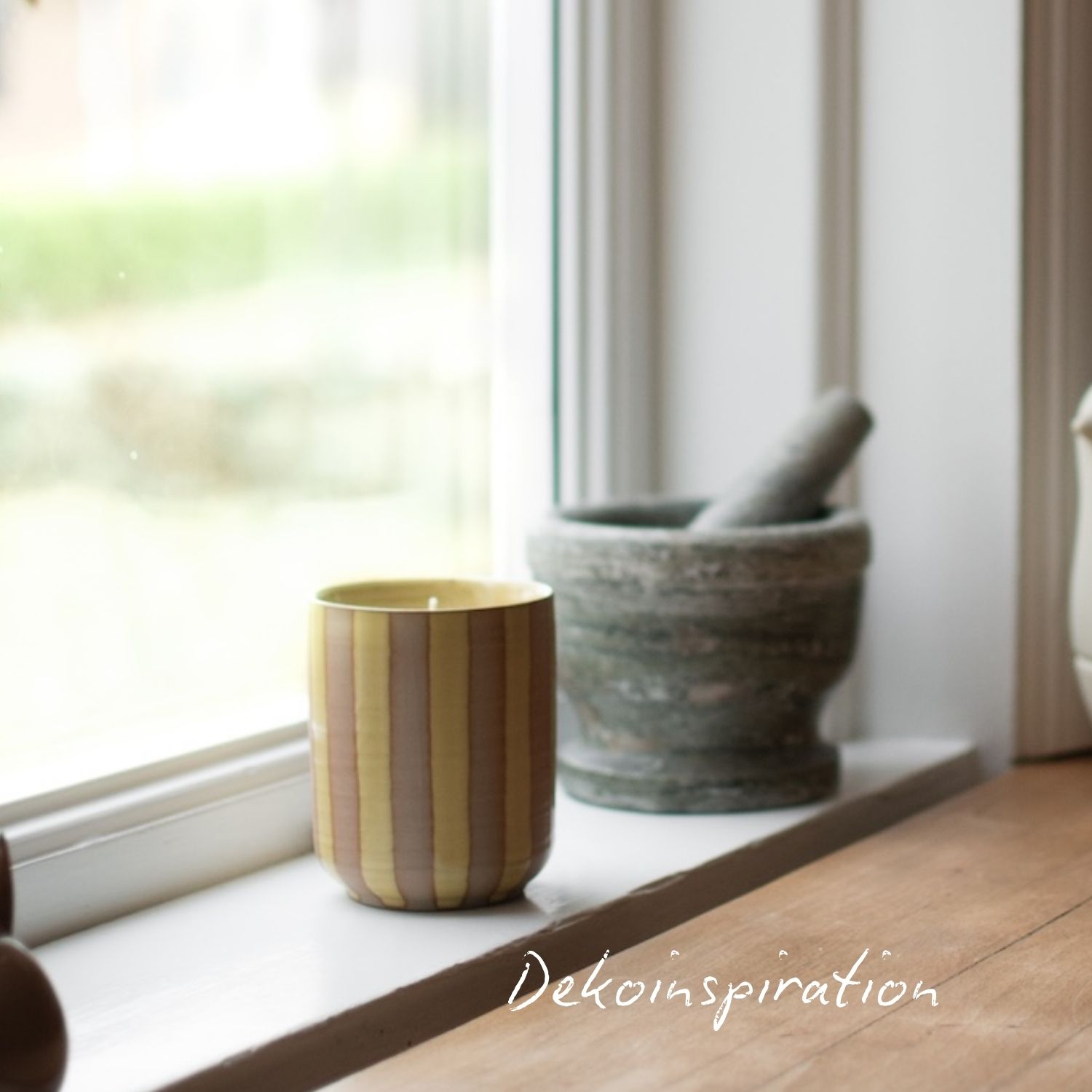Duftkerze Burn - Stripe Yellow