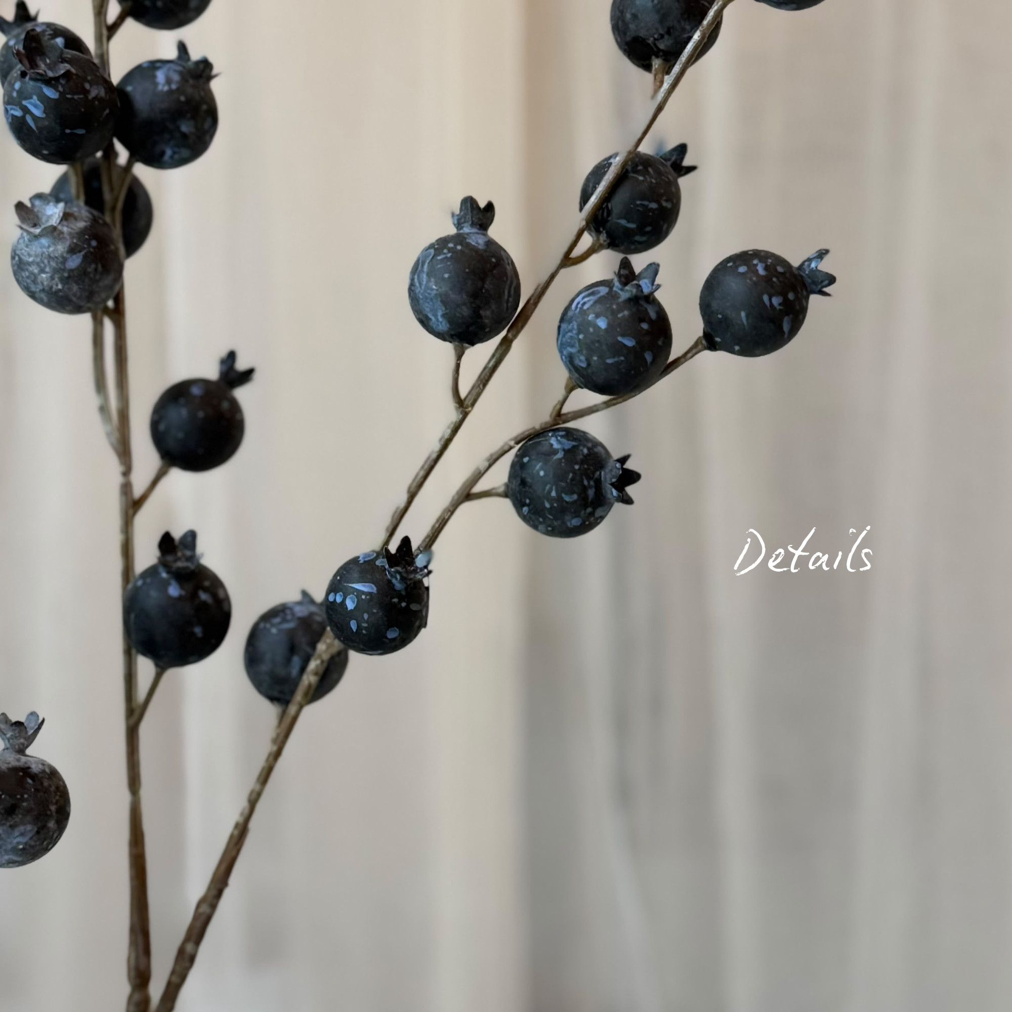 Künstlicher Beerenzweig Elin - Blau