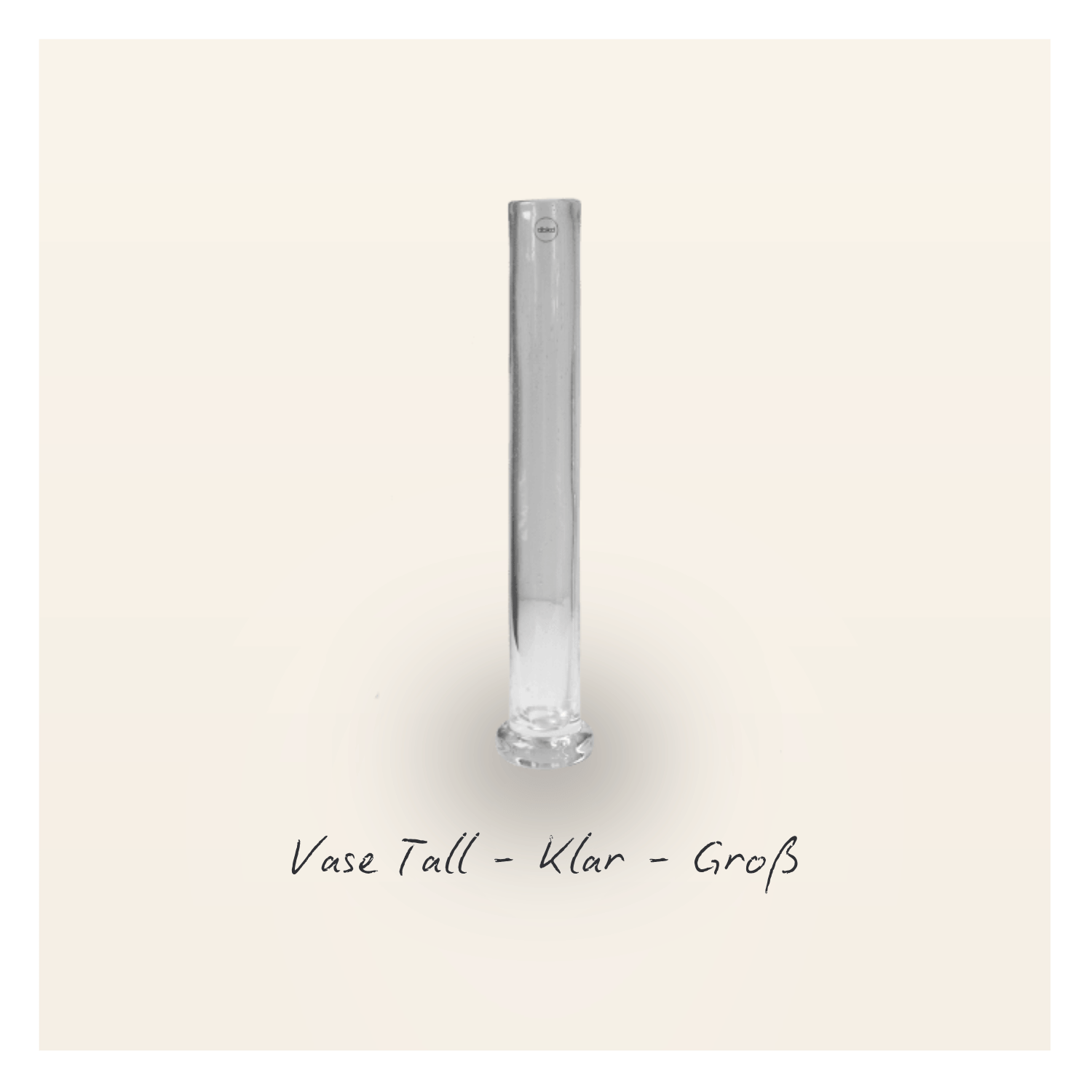 Vase Tall - Klar - Groß