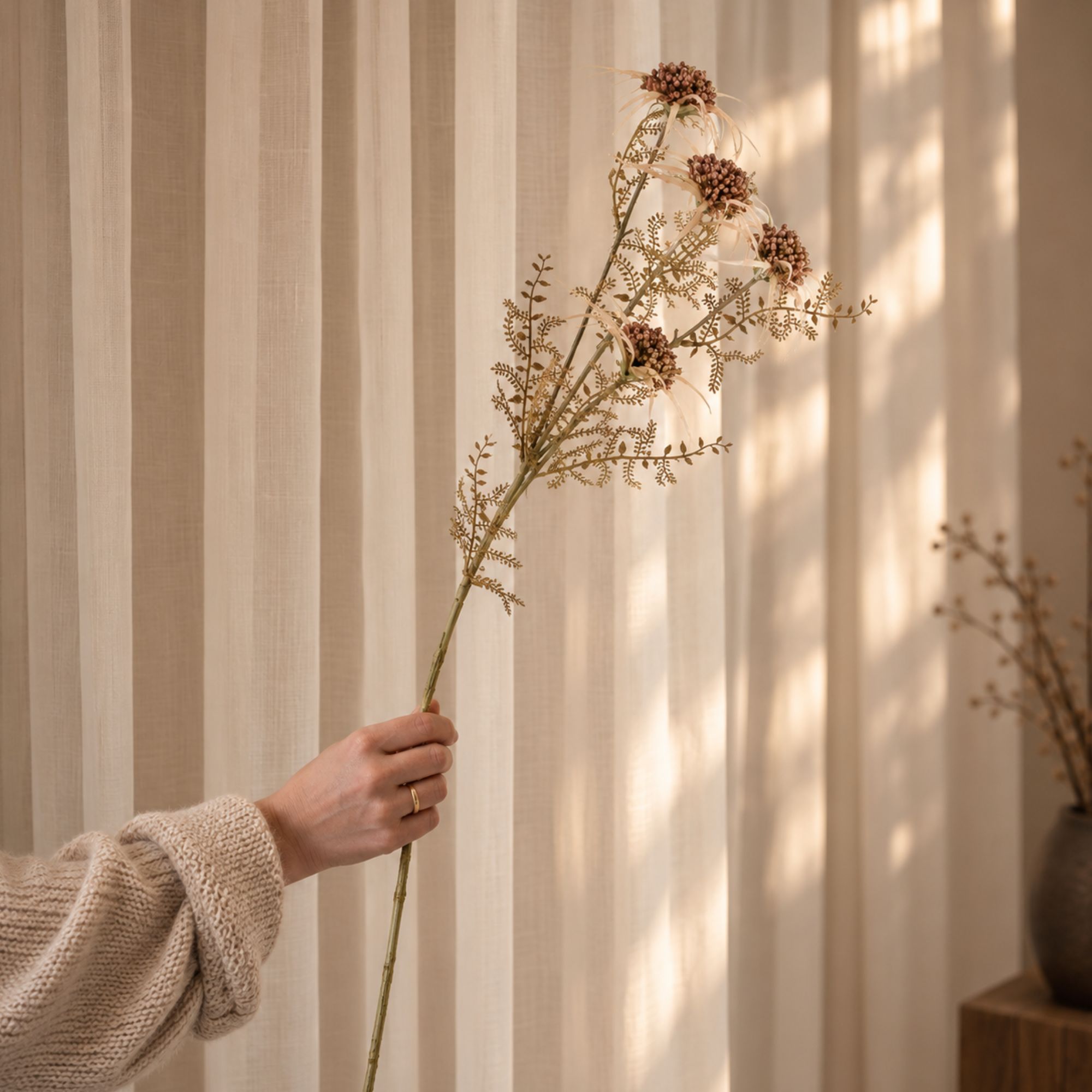 Kunstblume Alva - Beige
