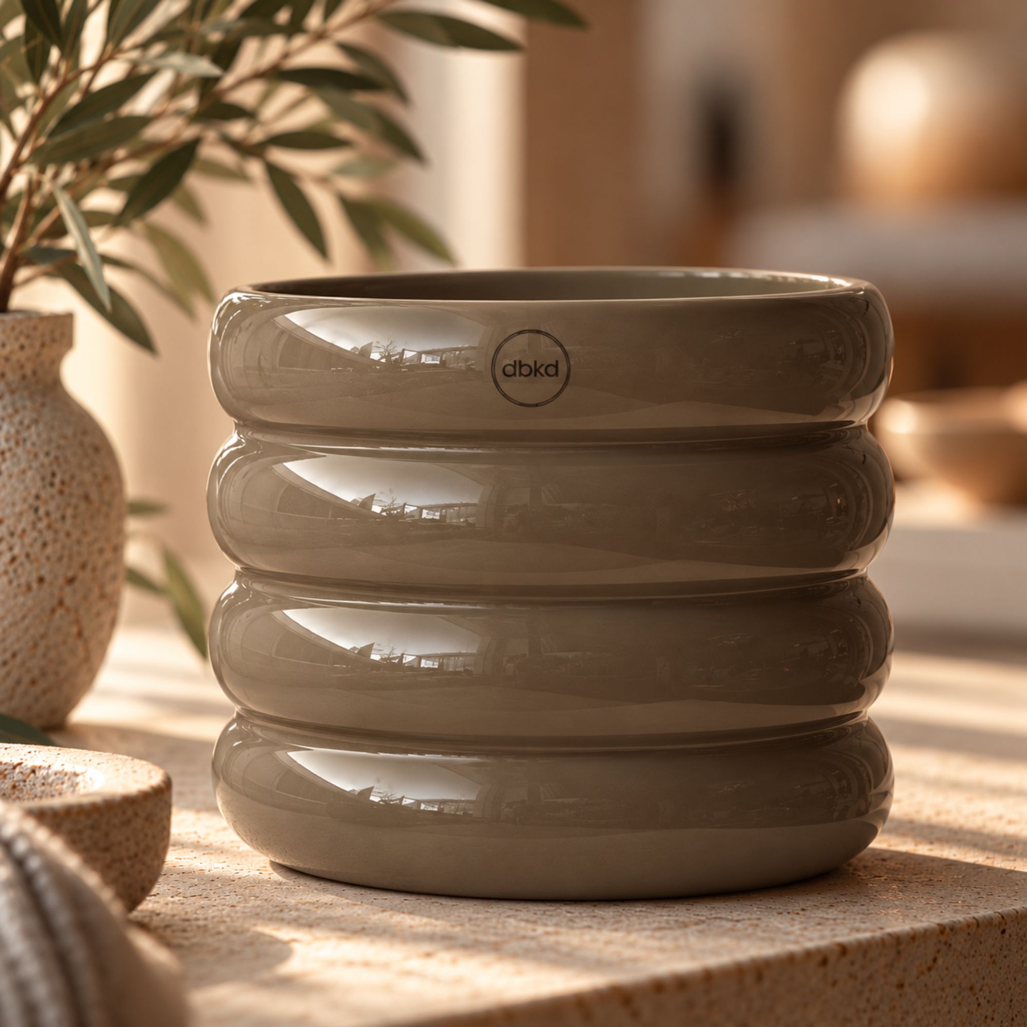 Keramiktopf MUD mittel - Taupe