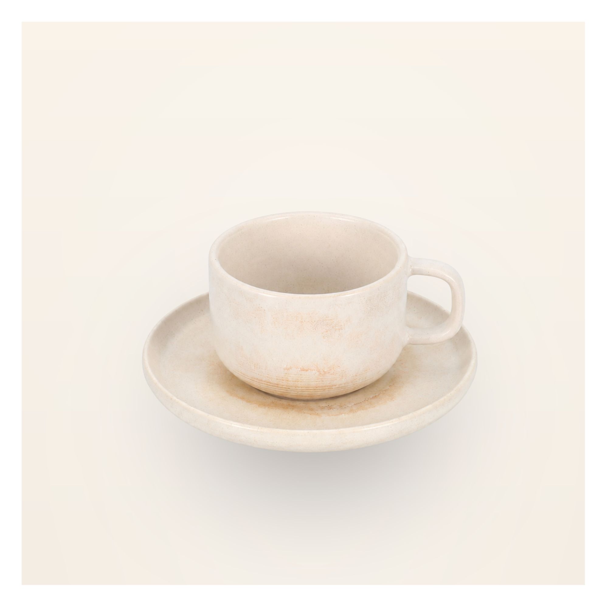 Tasse mit Untertasse - Sunrise Aquarel