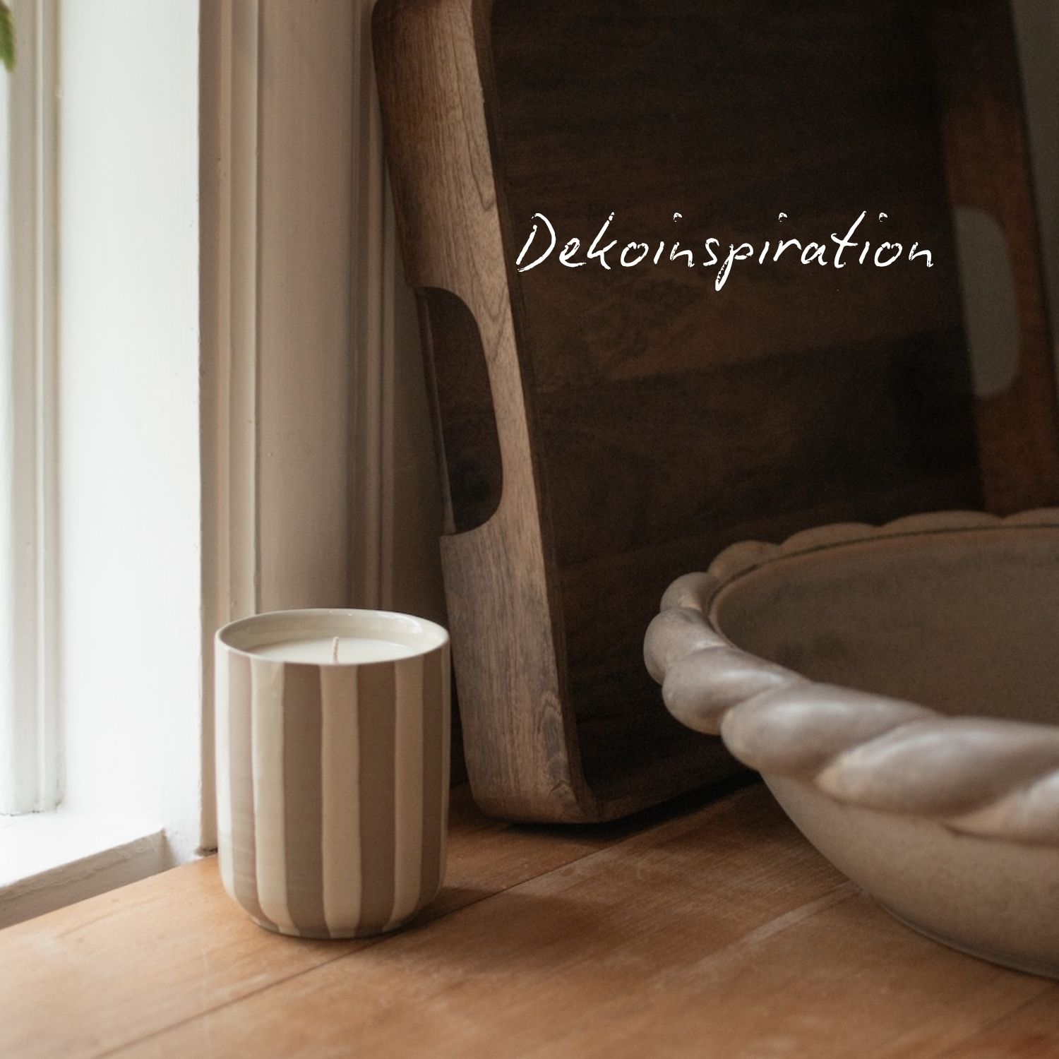 Duftkerze Burn - Stripe Creme