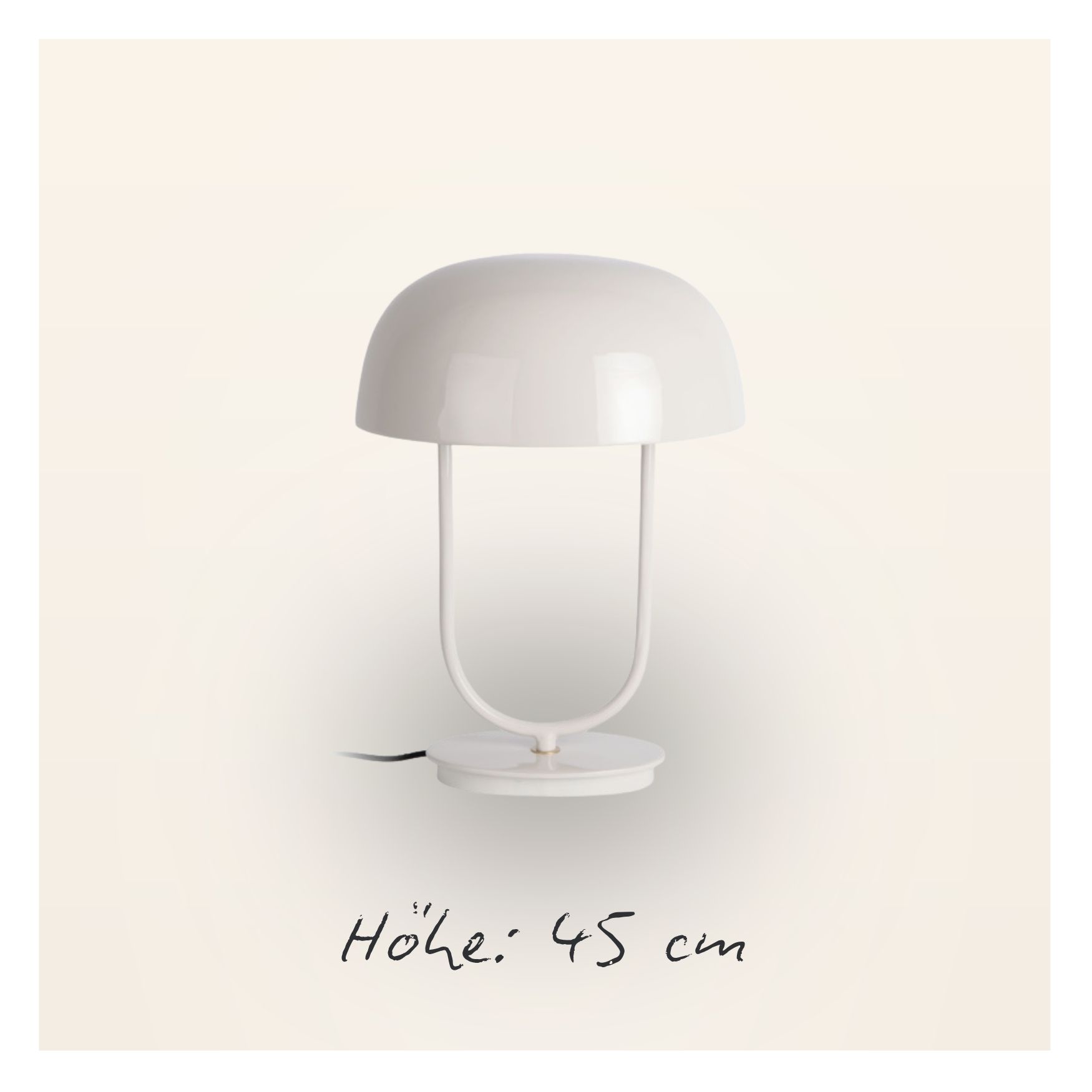 Tischlampe Ovoid - Ivory