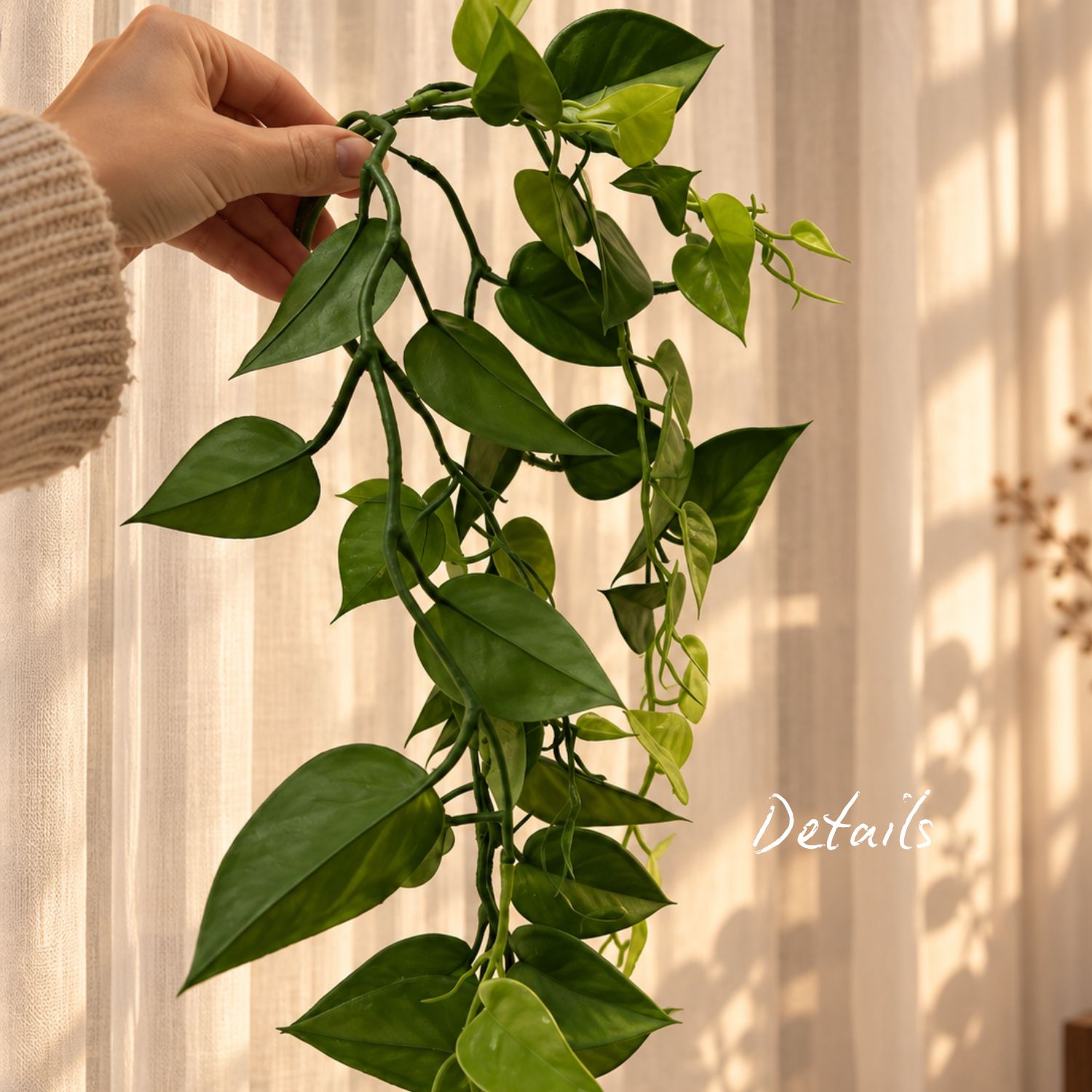 Künstlicher Hänge-Philodendron Lykke