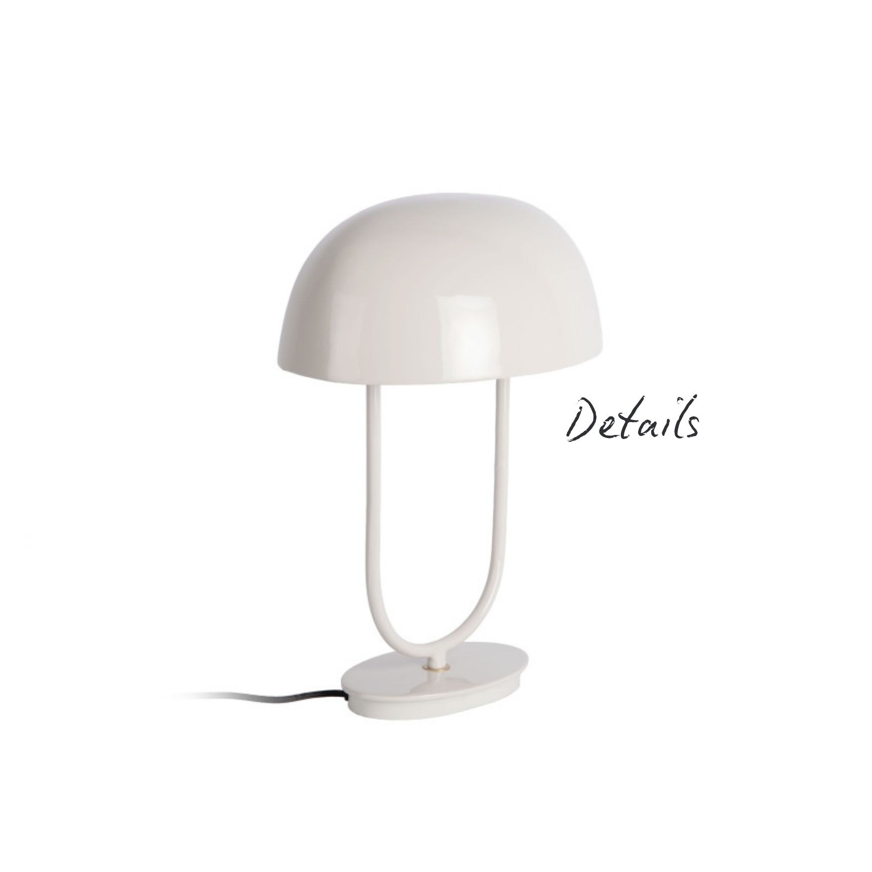 Tischlampe Ovoid - Ivory