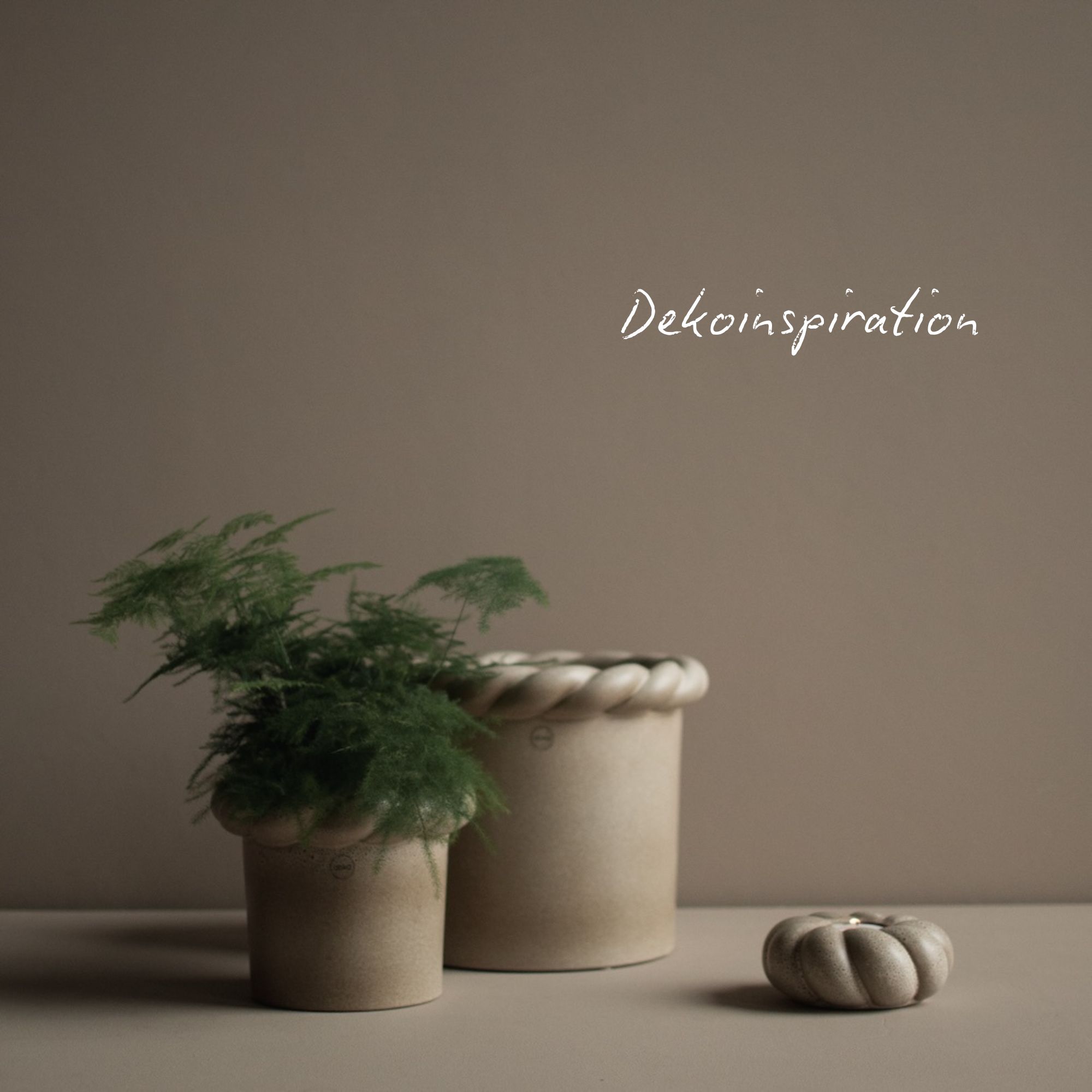 Topf Twine groß - Beige