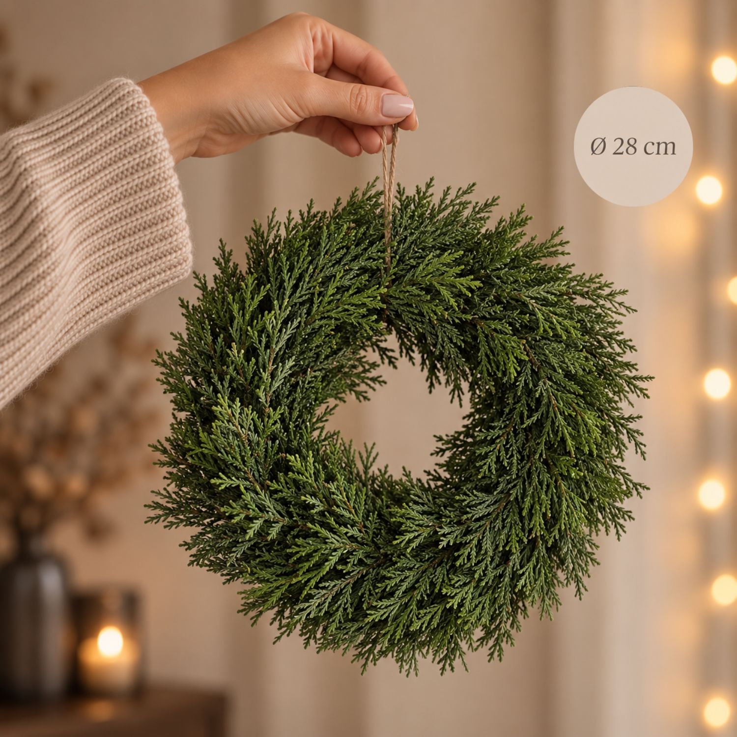 Künstlicher Kranz Juniperus