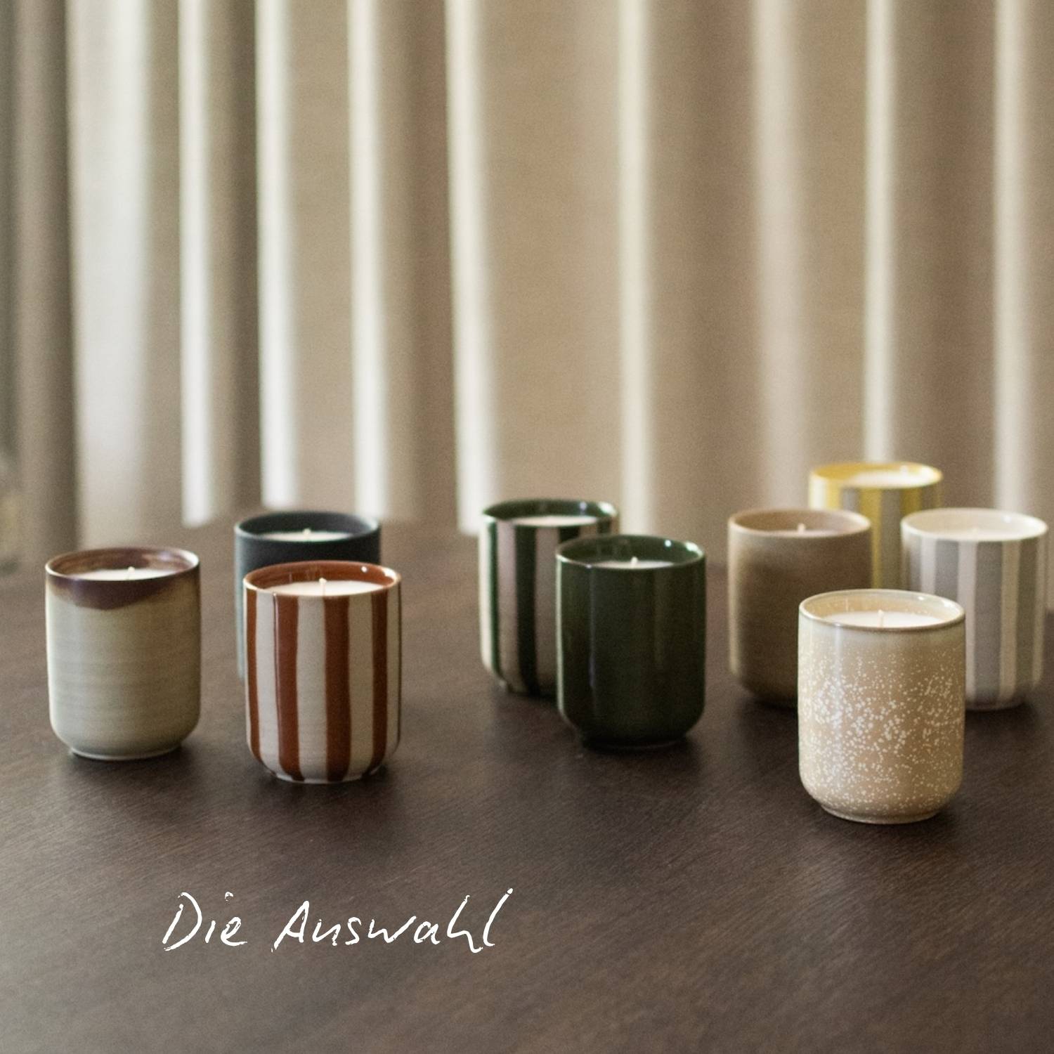 Duftkerze Burn - Stripe Green